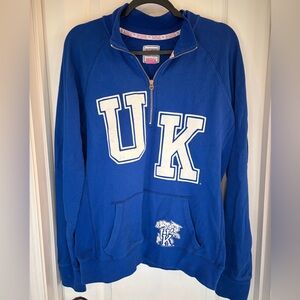 Pink University of Kentucky Half-Zip Pullover Sweatshirt - Blue